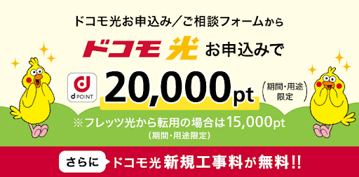 dポイント20,000pt